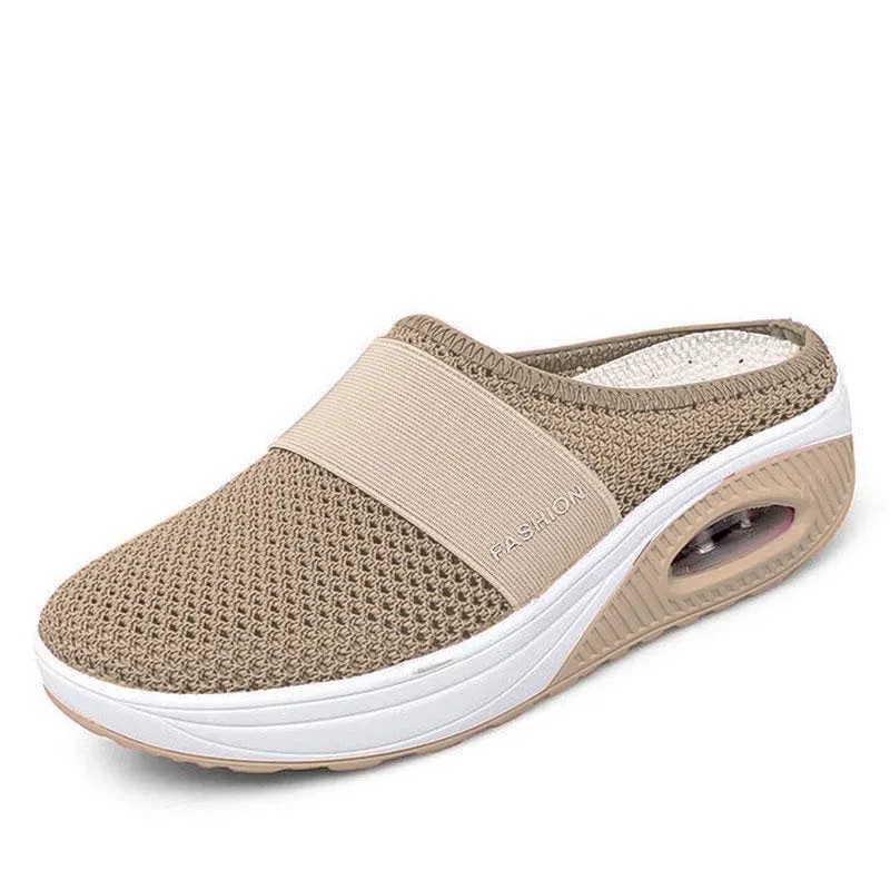 New Women Shoes Casual Increase Cushion Shoes Non-slip Platform Sneakers For Women Breathable Mesh Outdoor Walking Slippers