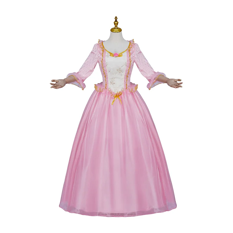 Anneliese Princess Pink Wedding Dress  Cosplay Costume 