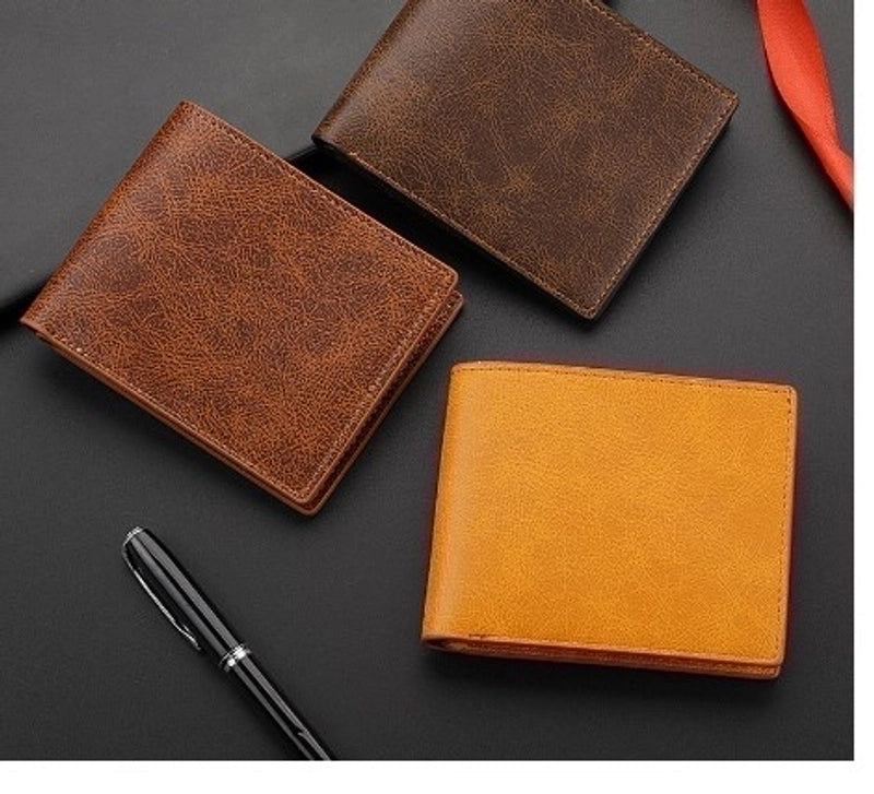Men’s Solid Color Pu Leather Wallets
