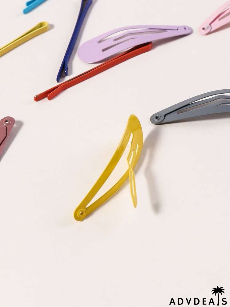 44pcs Colorful Hair Clip & Bobby Pin