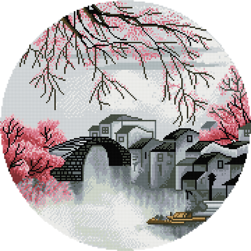 

Landscape - 11CT Stamped Cross Stitch - 50*50CM, 501 Original