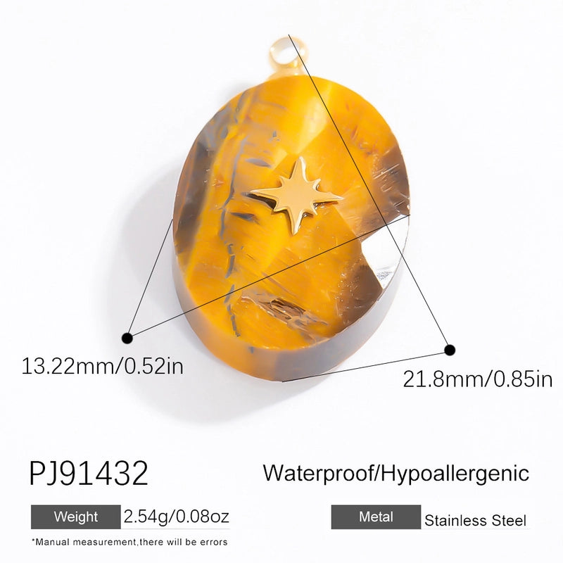 1 Piece 304 Stainless Steel Heart Shape Flower Pendant Jewelry Accessories