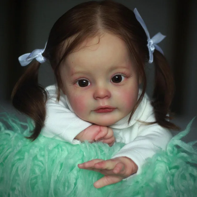 22" Reborn Toddler Baby Dolls,Realistic Toddlers Cute Baby Girl with Open Eyes Silicone Vinyl Toys Rebornartdoll® RSAW-Rebornartdoll®