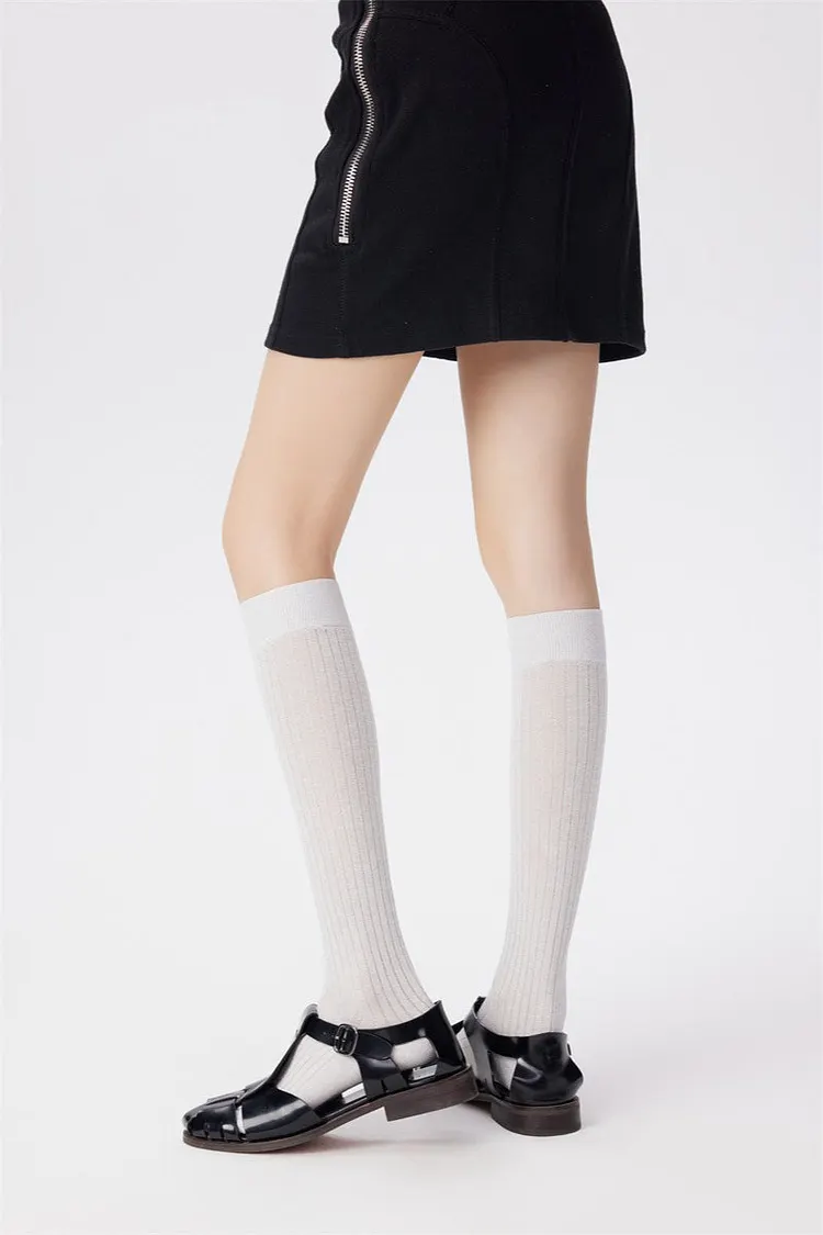 Sheer Mesh Breathable Knee High Socks