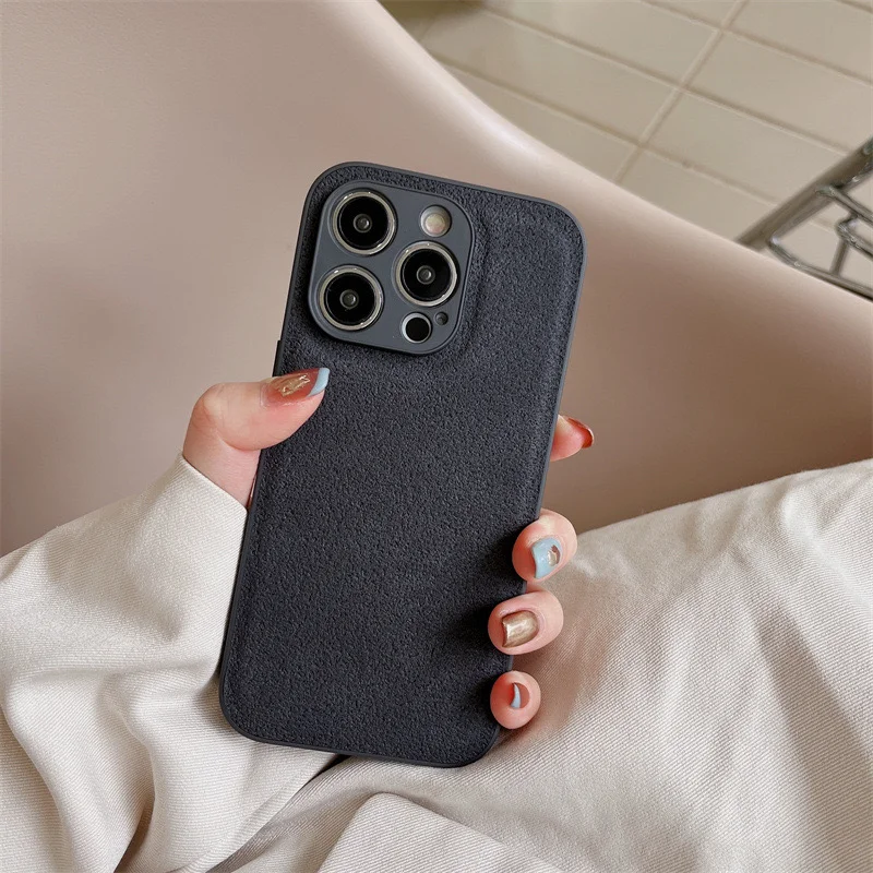 Cement Textured Leather Phone Case
