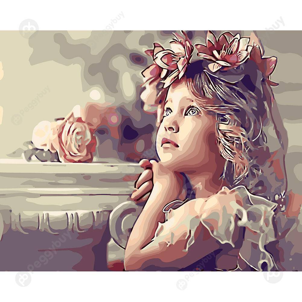 

50*40CM Paint By Numbers-Princess Girl, 501 Original