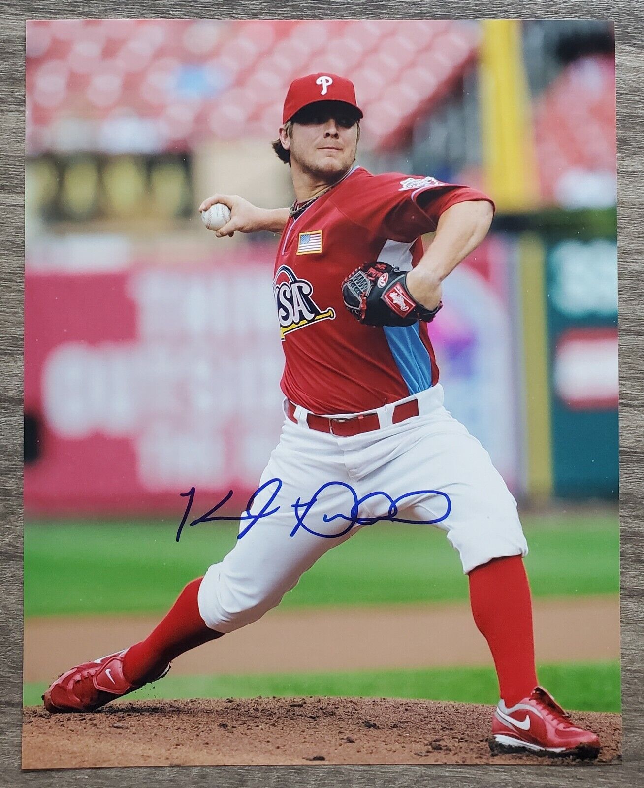 Kyle Drabek Signed 8x10 Photo Poster painting Philadelphia Phillies RAD