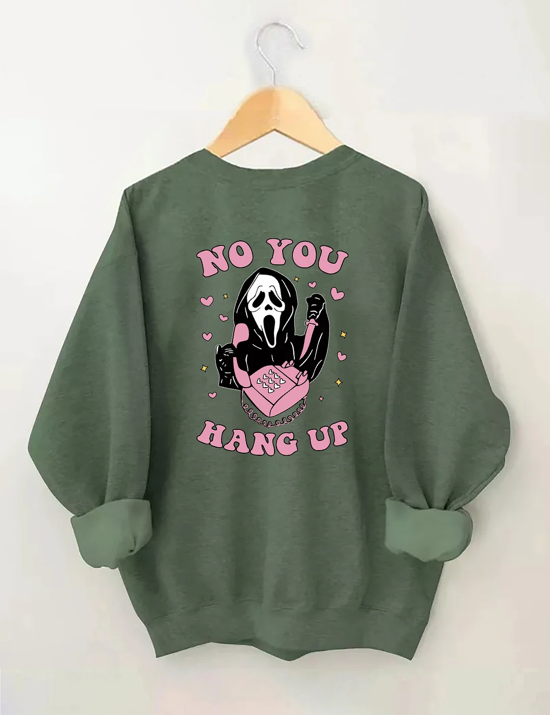 No You Hang Up Ghost Face Sweatshirt
