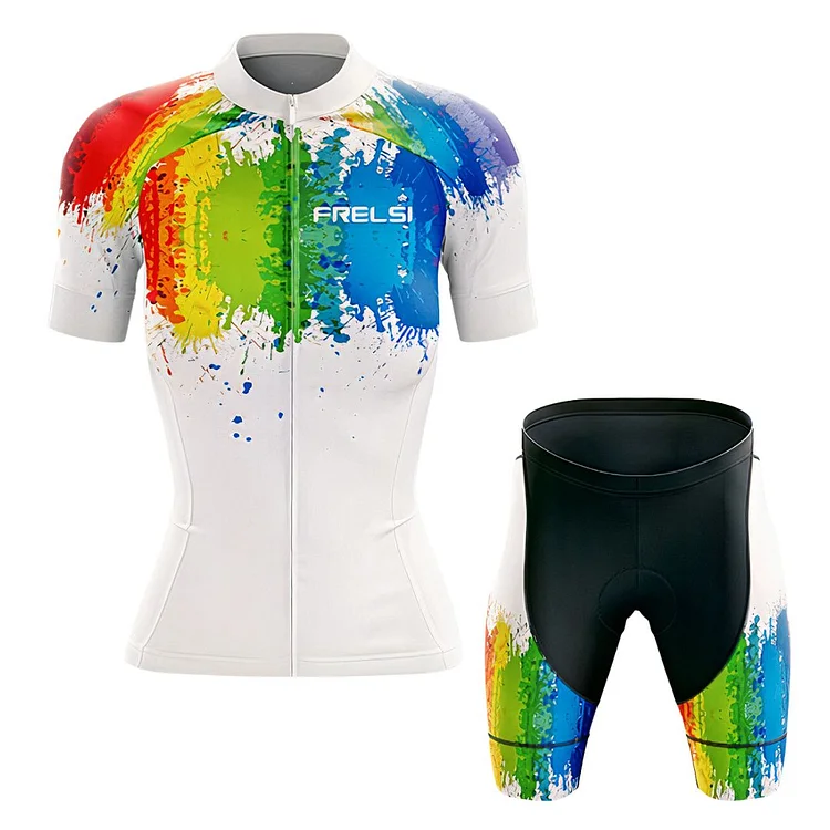 My Rainbow Graffiti | Women's Short Sleeve Cycling Set