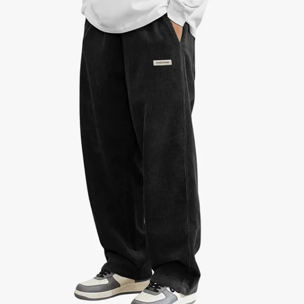 Nigikala Nigikala Core Velvet Men's Autumn And Winter Pure Color Simple Trendy Casual Pants