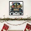 (40*40cm)Christmas Car - Full Round Drill Diamond Painting