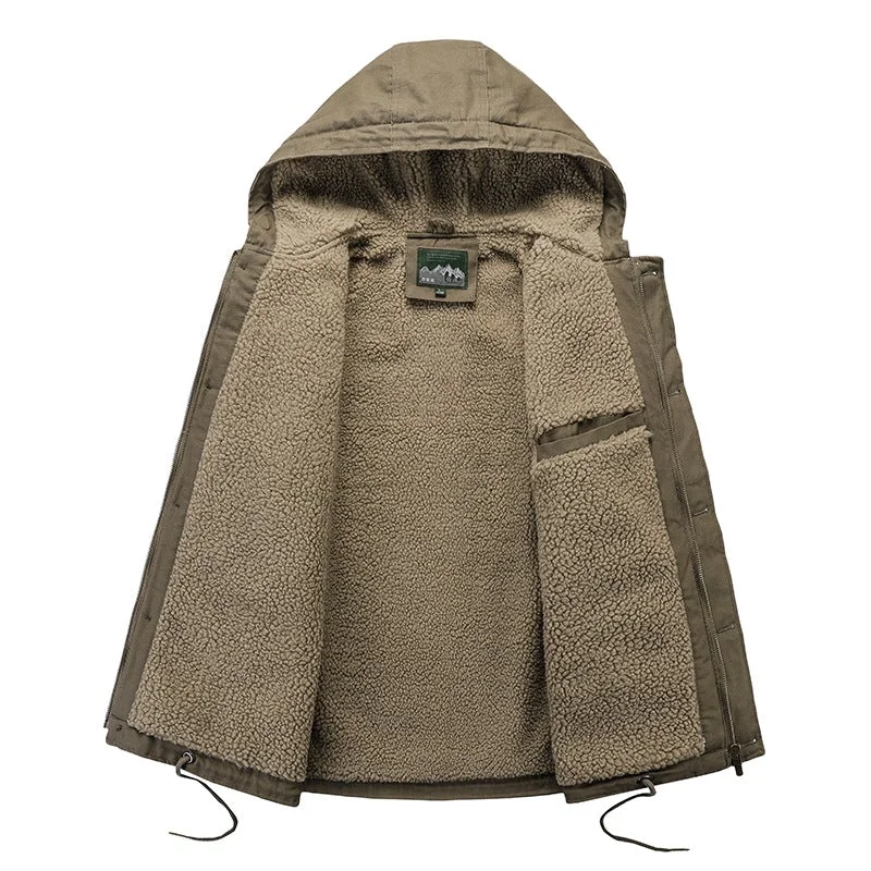 Men's Cotton Jackets For Winter Padded Warm Jacket