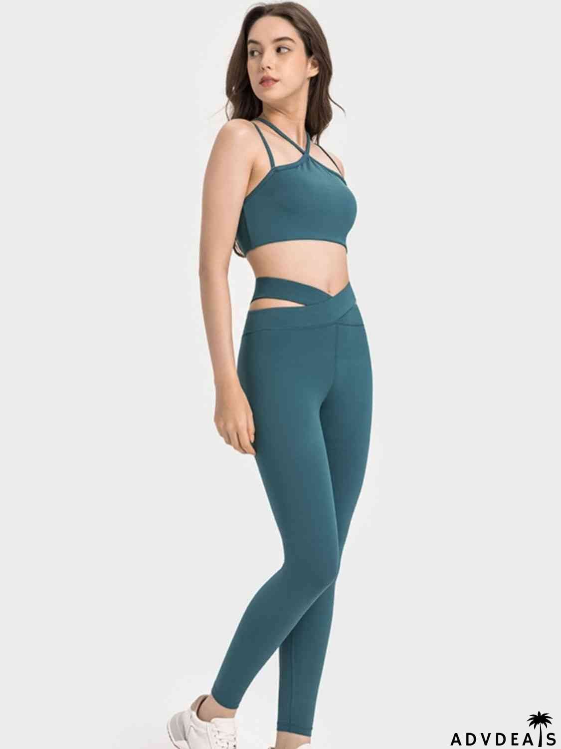 Double-Strap Cropped Sports Cami