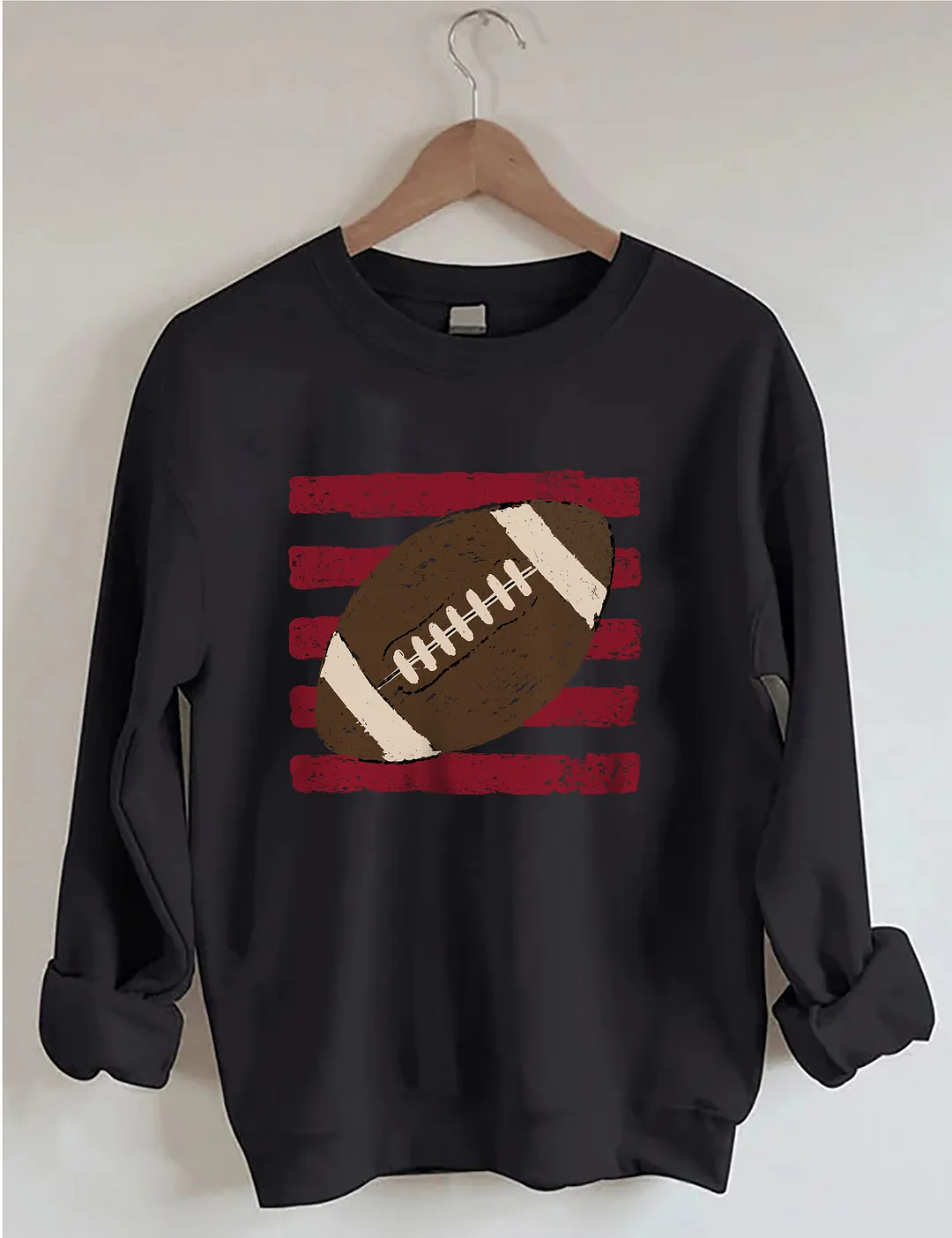 Striped Football Ball Sweatshirt