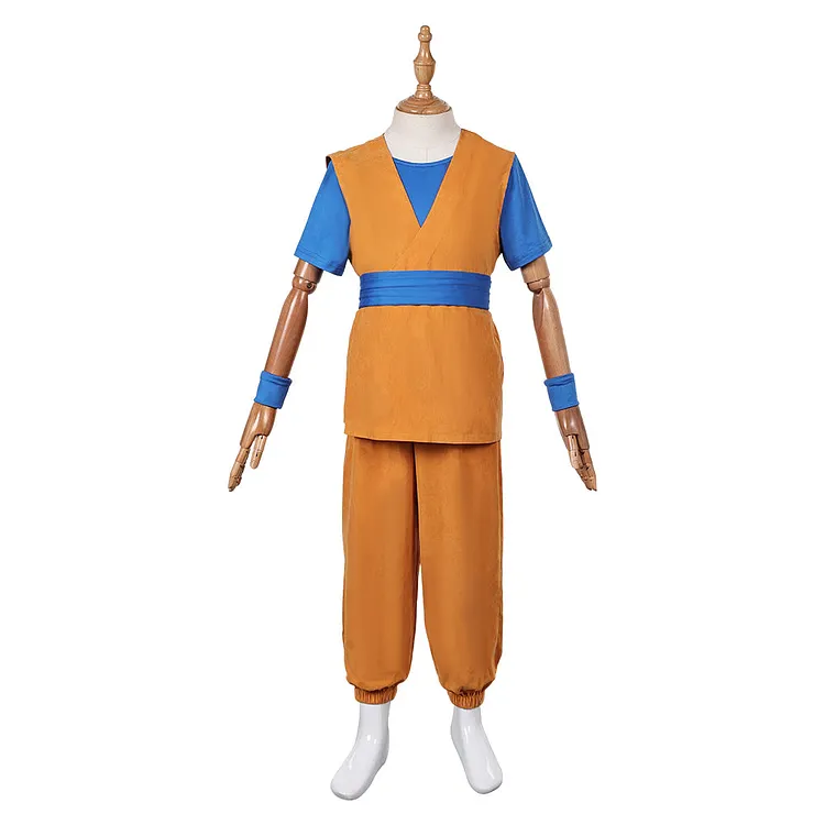 Kids Children Dragon Ball DAIMA (2024) Son Goku Yellow Outfits Cosplay Costume Halloween Carnival Suit