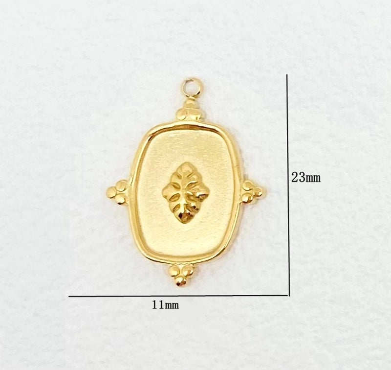 1 Piece 304 Stainless Steel Solid Color Jewelry Accessories Pendant