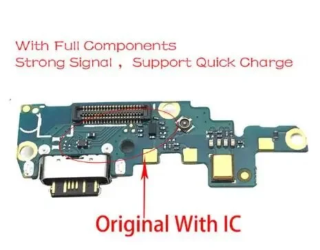 10 Pcs/Lot . Original New Mic MicroPhone Dock Connector Board USB Charging Port Flex Cable For Nokia X6/ 6.1 Plus TA-1099/1103