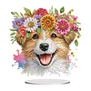 Acrylic Flower Puppy - 5D DIY Craft Ornament