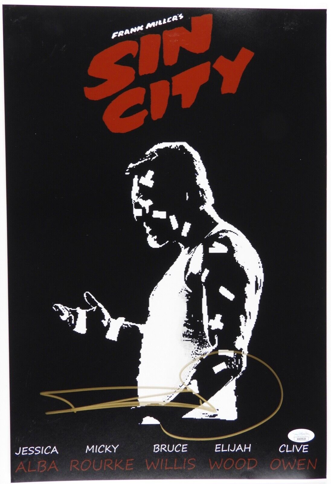 Frank Miller JSA signed autograph 12 x 18 Photo Poster painting Sin City