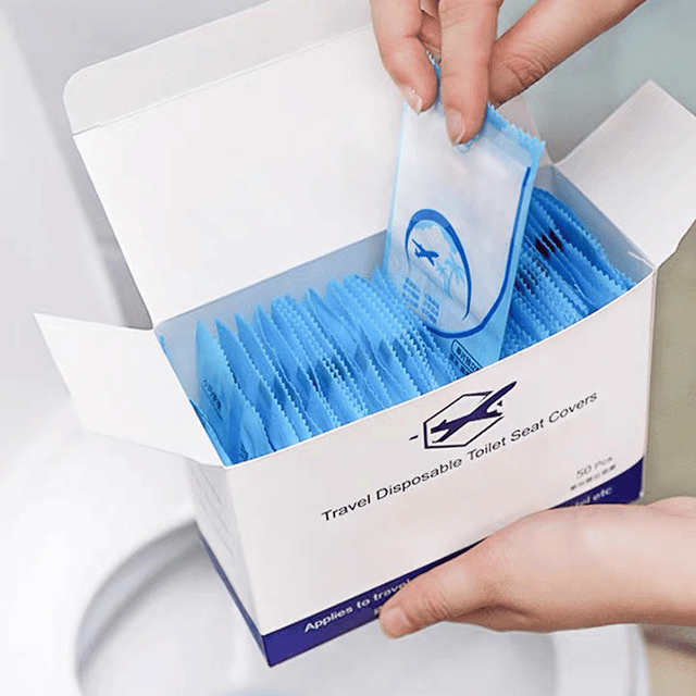 💥🎁2023-Christmas Hot Sale🎁- 49% OFF💥 Disposable Plastic Toilet Seat Cover - No Worry Of Public Toilet Anymore👋