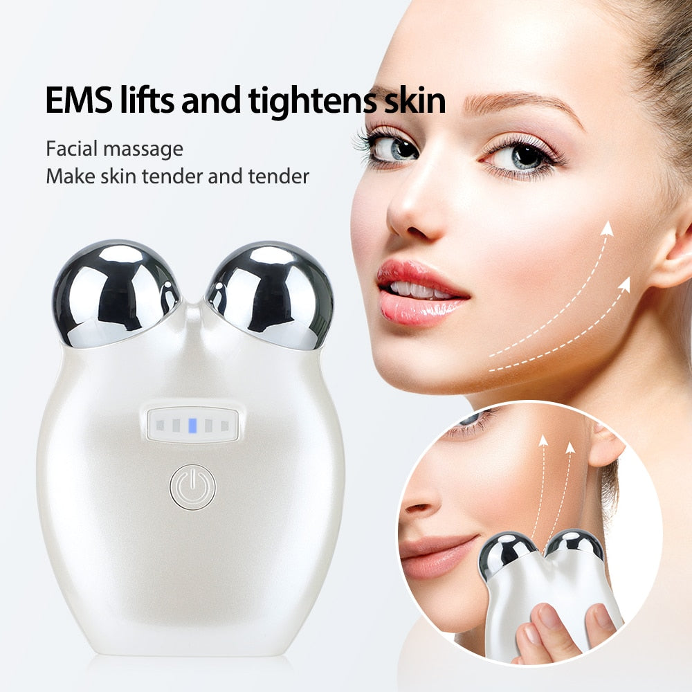 EMS Microcurrent Face Lifting Device 3D Roller