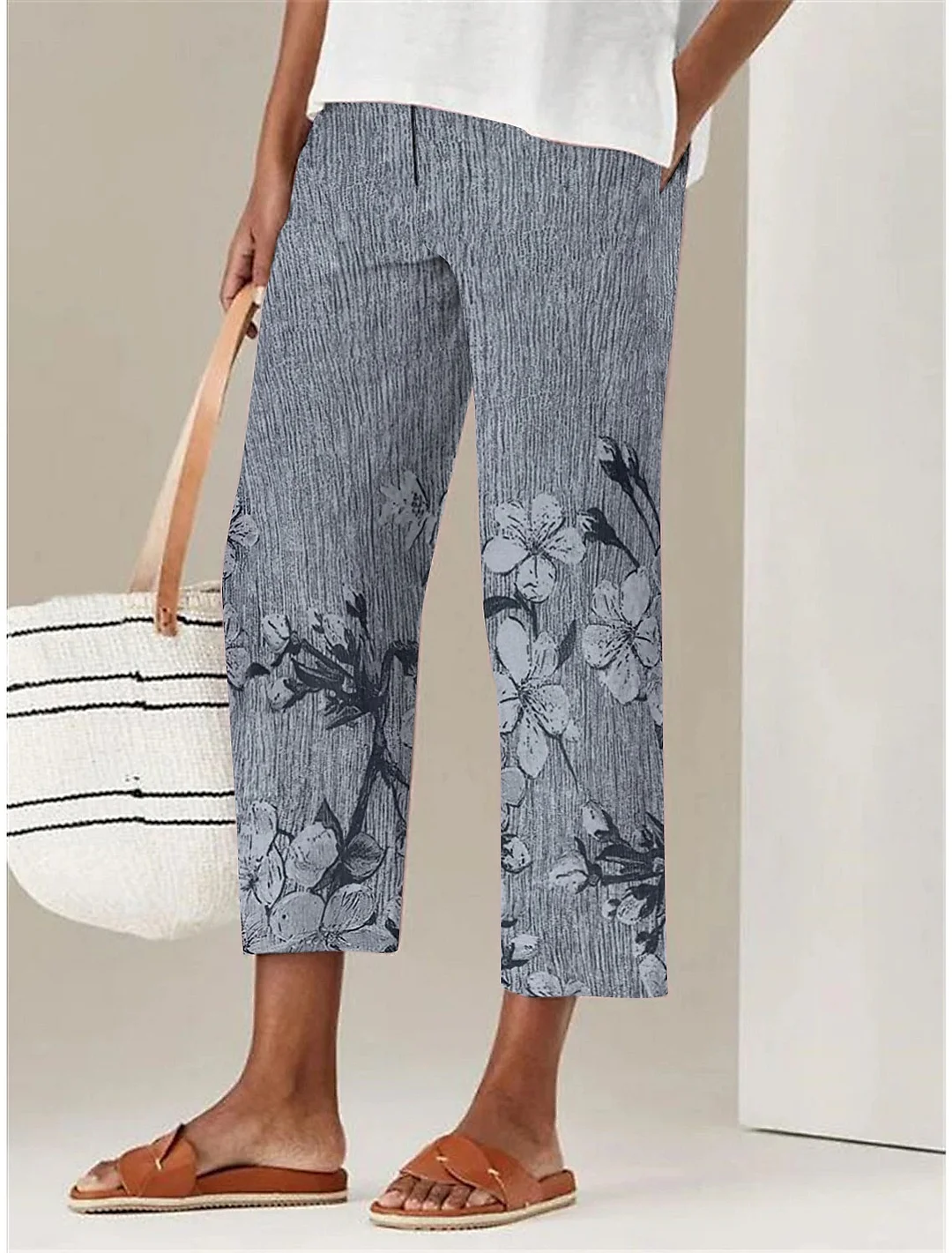 Women's Casual Floral Print Comfort Pants