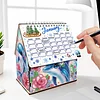 DIY Diamond Painting Special Shape Desktop Cabin Calendar Organizer Box Kit(Dolphin)