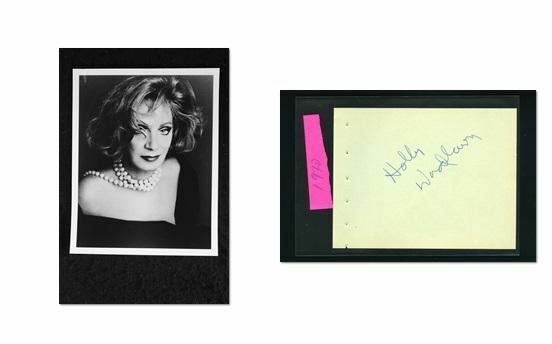 Holly Woodlawn - Signed Autograph and Headshot Photo Poster painting set - Warhol Superstar