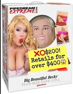 Pipedream Extr Sex Doll - Big Beautiful Becky-plus Size Love Doll- White- Blonde Pipedream Extr Sex Doll - Big Beautiful Becky-plus Size Love Doll- White- Blonde