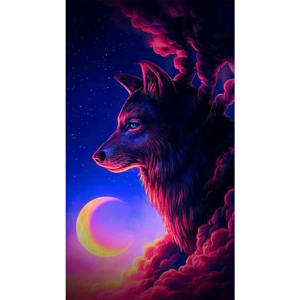 

Wolf - Round Drill Diamond Painting - 45*80CM (Big Size), 501 Original