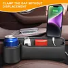 Car Seat  Organizer Leather Side Storage Box Car Seat Side Drink Phone Holder