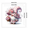 (US Only)Gnome Printed Cross Stitch Kit 40x40cm DIY 11CT Thread Art Needlework Home Decor