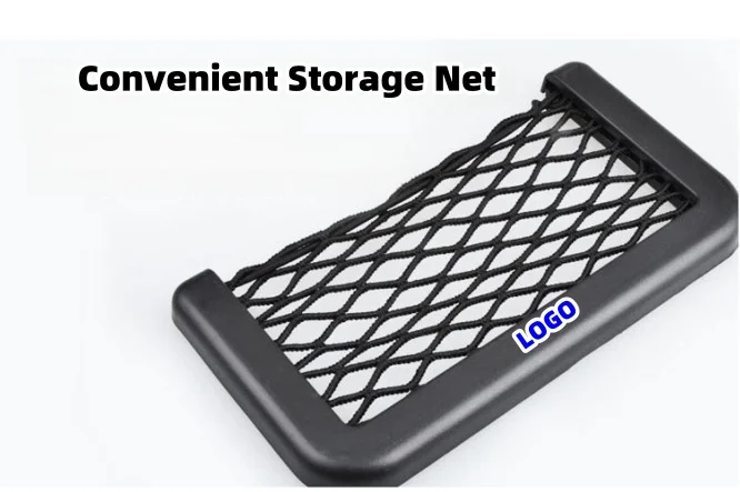 Multifunctional car storage net bag