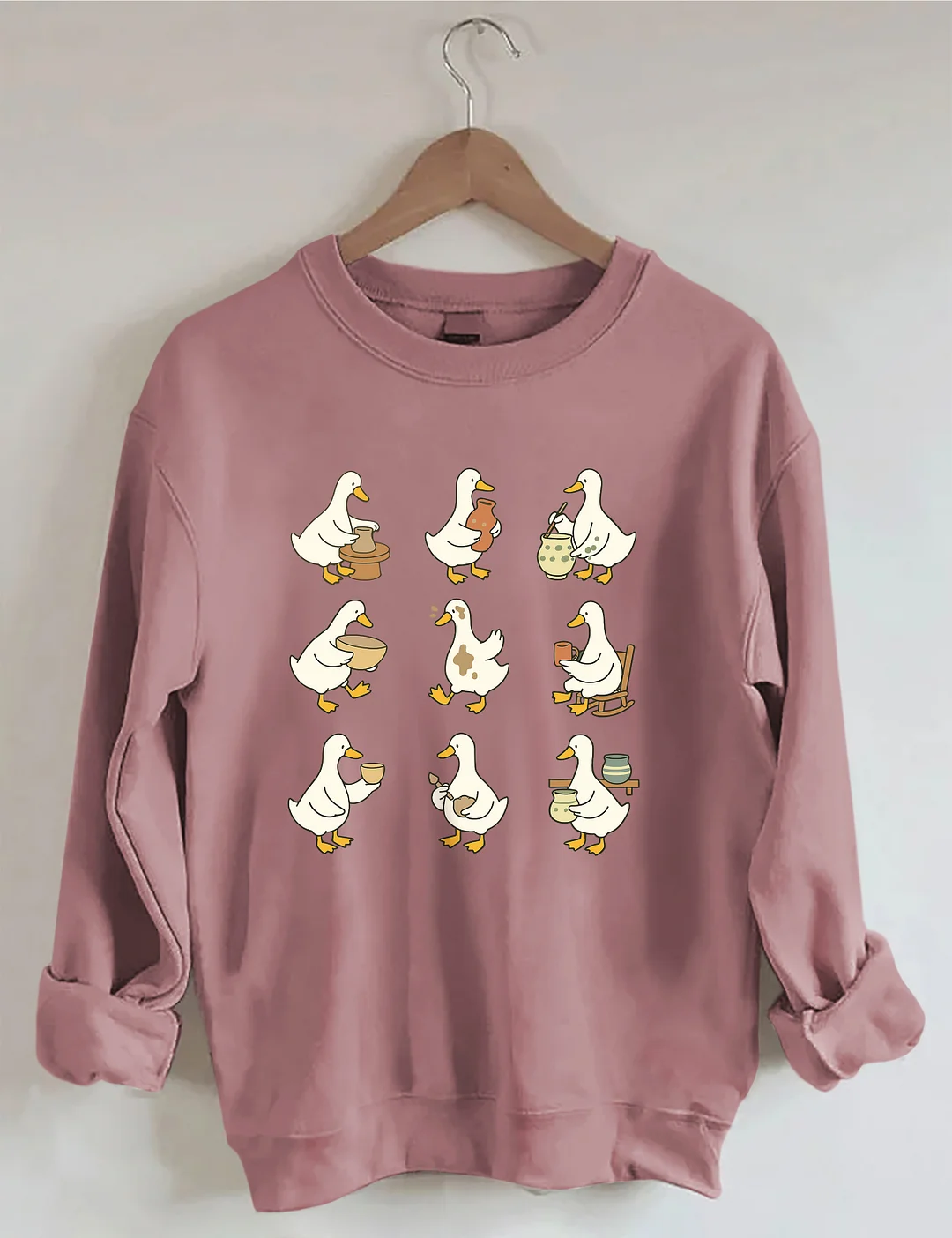 Cute Goose Pottery Sweatshirt