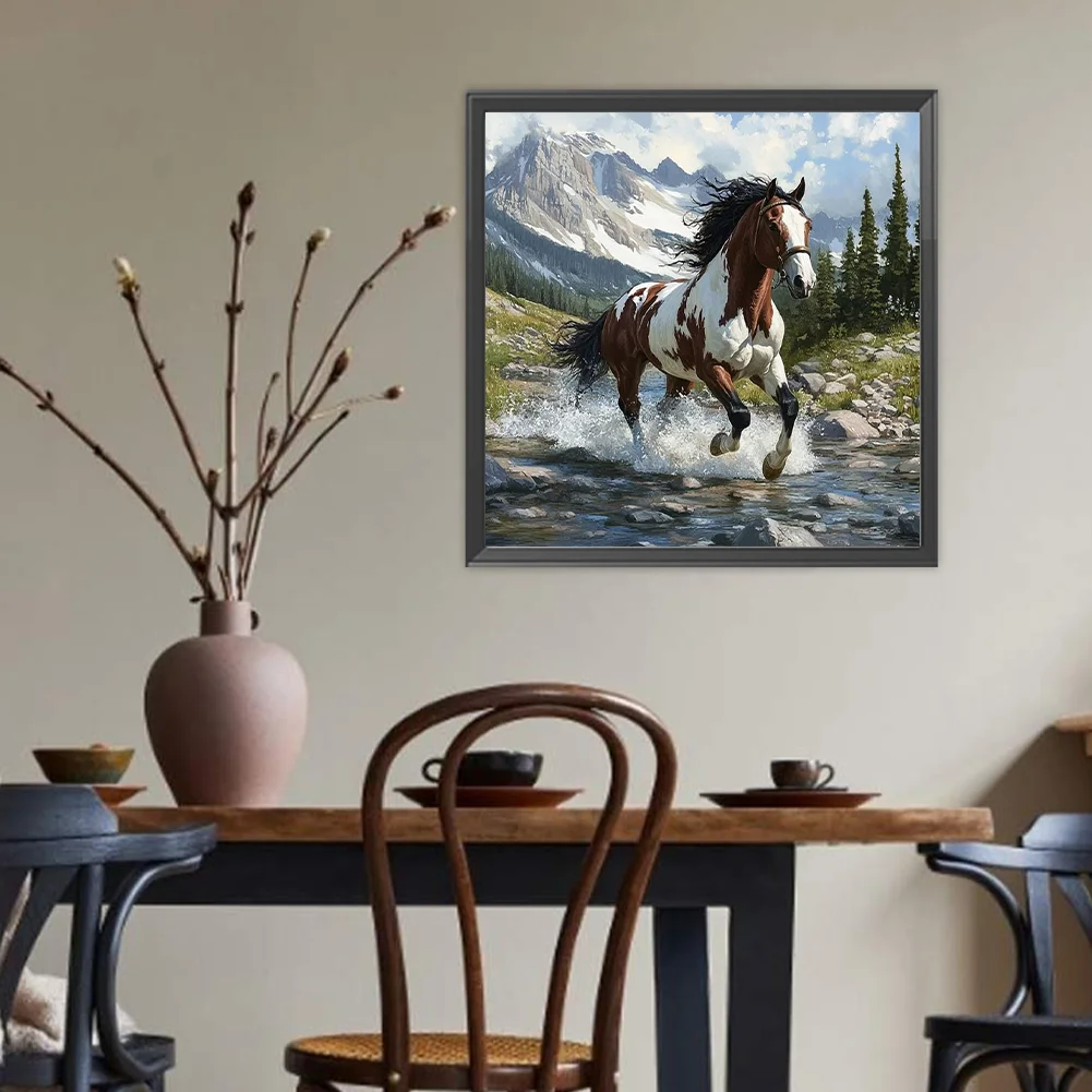 Diamond Painting - Full Round Drill - Horse(Canvas|40*40cm)