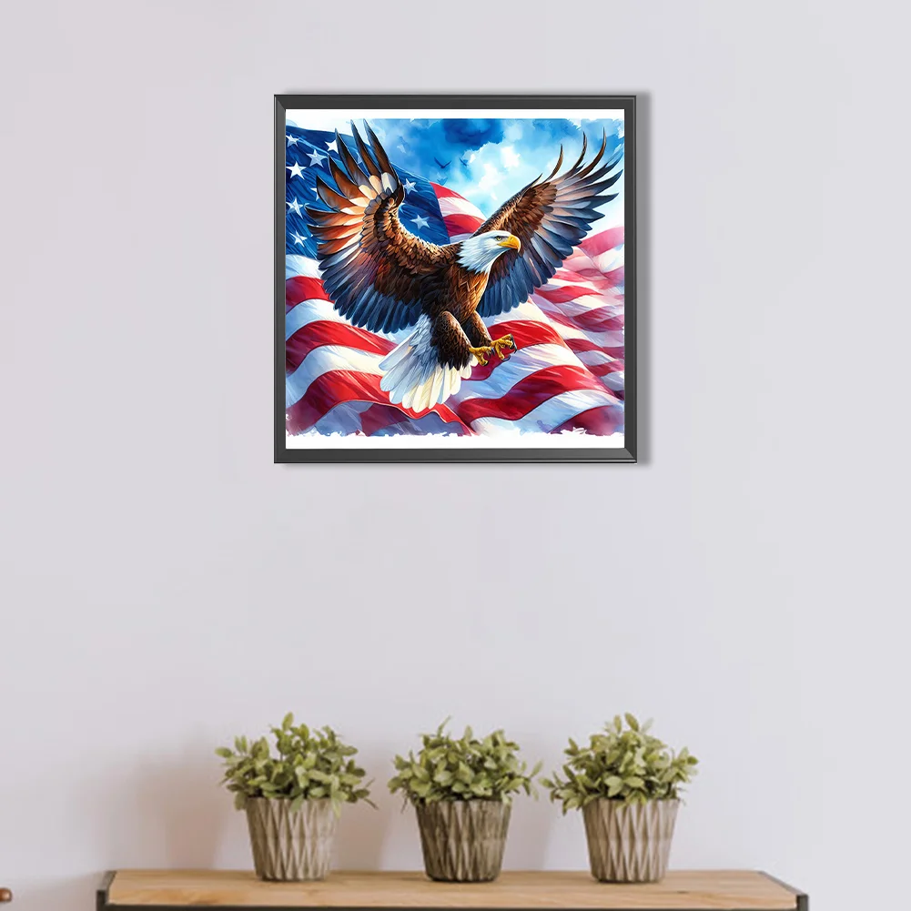 Partial AB Diamond Painting - Full Square Drill - Eagle(Canvas|45*45cm)