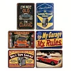 6pcs - Vintage Metal Signs(12*16Inch)