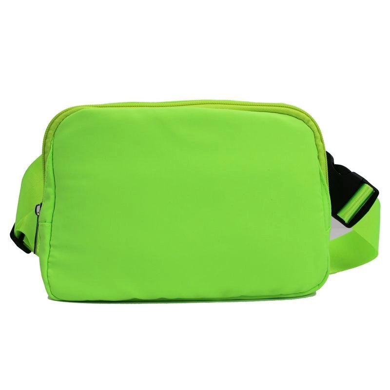 Unisex Small Polyester Solid Color Basic Classic Style Square Zipper Fanny Pack