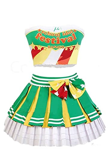 Lovelive Hanayo Koizumi Cheerleaders Uniform Cosplay Costume