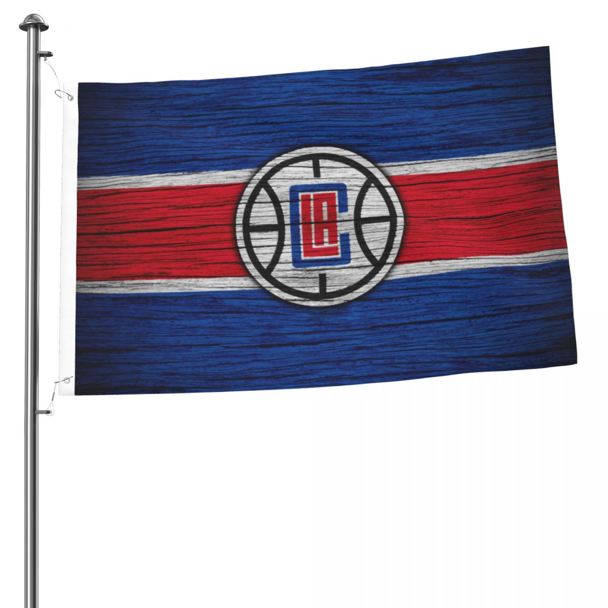 Los Angeles Clippers Hardwood Design 2x3 FT UV Resistant Flag