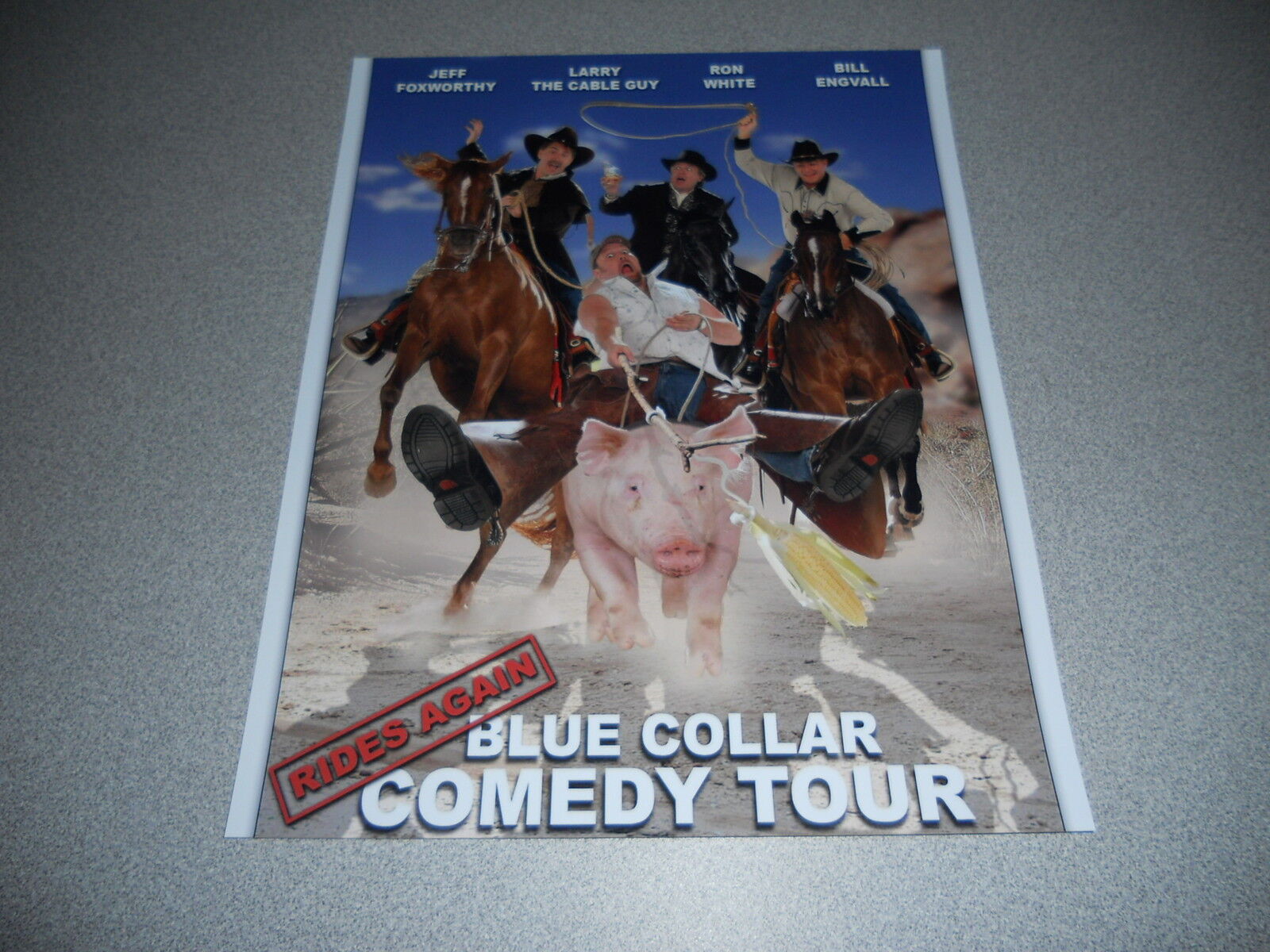 Blue Collar Comedy Promo 8x10 Photo Poster painting Larry The Cable Guy