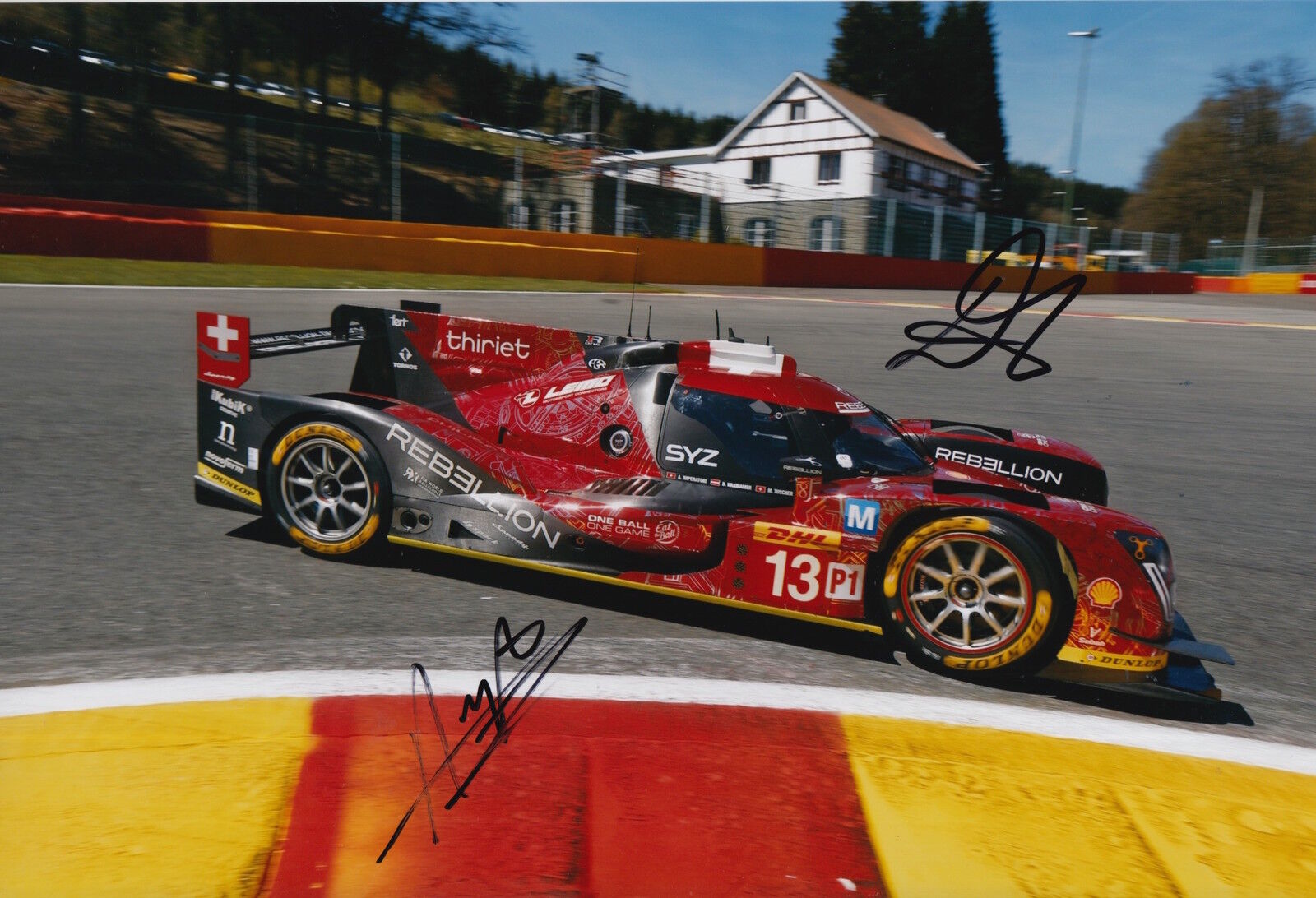 Kraihamer, Imperatori Hand Signed Rebellion Racing 12x8 Photo Poster painting Le Mans 2016 8.