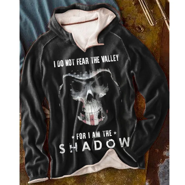 Men's Retro skeleton Print Long Sleeve Sweater