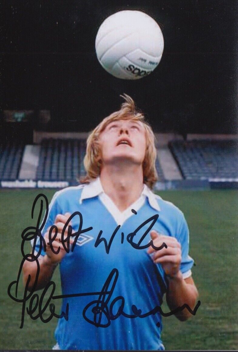 PETER BARNES HAND SIGNED 6X4 Photo Poster painting MANCHESTER CITY FOOTBALL AUTOGRAPH 2