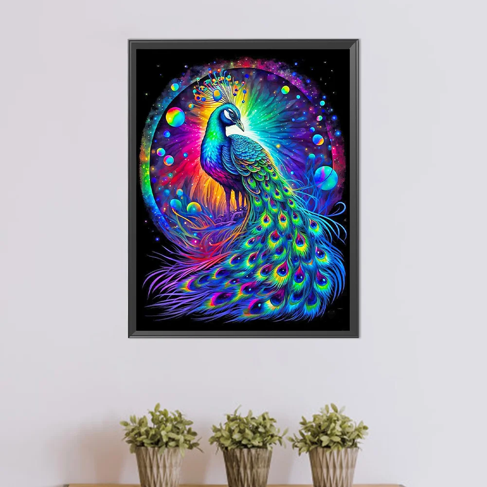 Diamond Painting - Full Round Drill - Peacock(Canvas|40*50cm)