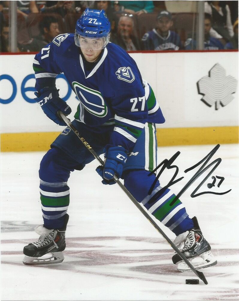 Vancouver Canucks Ben Hutton Autographed Signed 8x10 NHL Photo Poster painting COA F