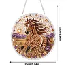 Diamond Painting Kit Horse Round Acrylic Ornament 9.84x9.84in