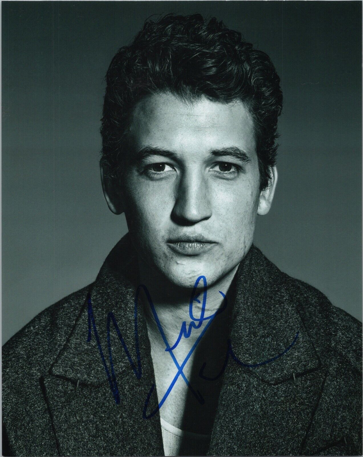 ~~ MILES TELLER Authentic Hand-Signed WHIPLASH