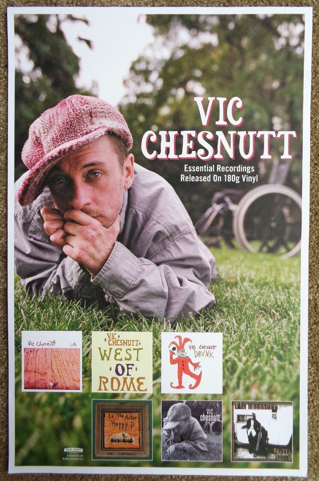 VIC CHESNUTT Album POSTER Essential Recordings 11x17