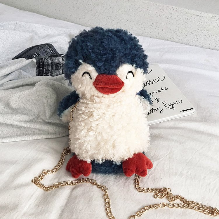 Kawaii Penguin Plush Crossbody Bag